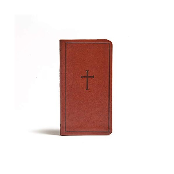 CSB Single-Column Pocket New Testament, Brown LeatherTouch