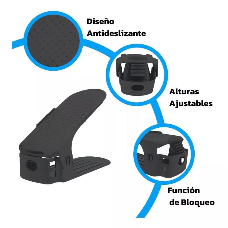 Bluelander Zapatera Rack Shoe Organizador De Zapatos Ligero 30 Piezas