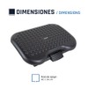 iggual RP3 Healthy Black Ergonomic Footrest Adjustable Height and Tilt