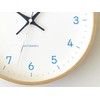 KATOMOKU plywood clock 22 Light blue sweep (continuous second hand)