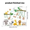 Large Jungle Animal Wall Decals, Animal Party Windows for Early