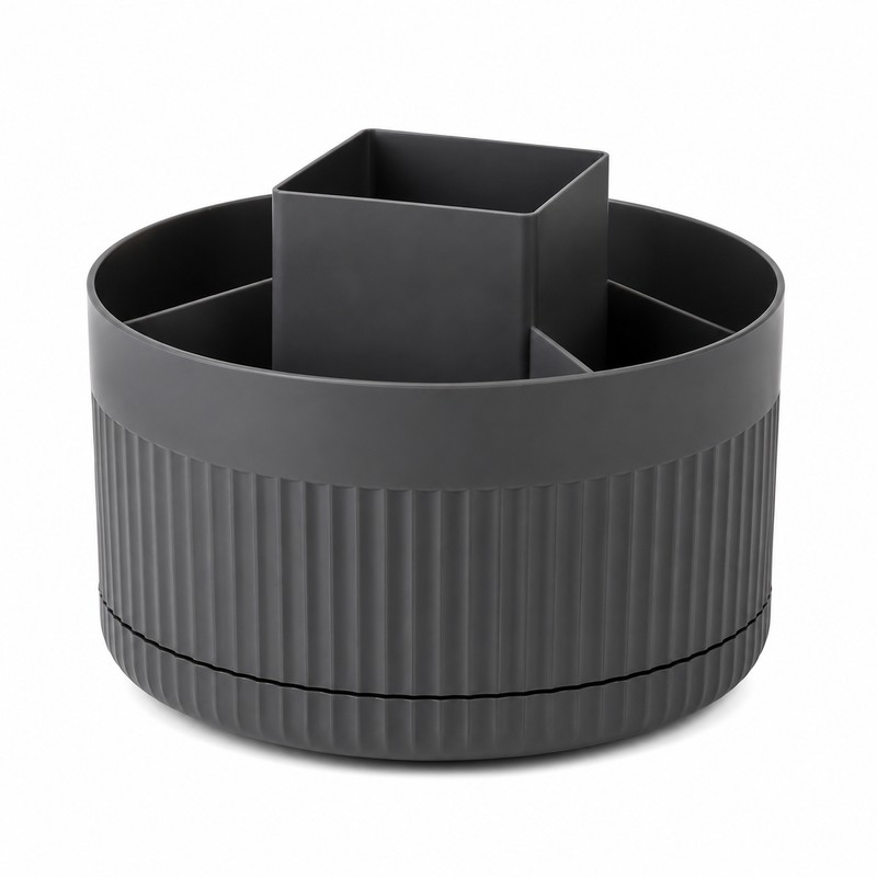 Rotating Makeup Brush Holder for Vanity Organization – 360° Desktop