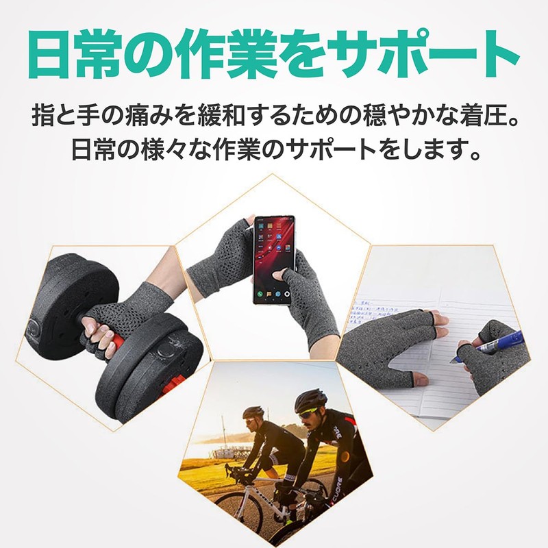【Iine Company】Finger Supporter Compression Gloves for Trigger Finger, Wrist, and