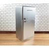 Town Square Miniatures Dollhouse Miniature Fridge 2 Door Refrigerator Silver