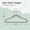 Stormix Kids Hangers 32 Pack, Non-Slip Velvet Hangers with Shoulder