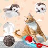 HyDren 2 Pcs Flapping Bird Cat Toy Rolling Ball Rechargeable