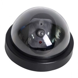 Black Dome Dummy CCTV Camera - Basic Security Surveillance Model Fake 3ea