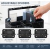 Portable Shower Caddy for Bathroom Storage – Adjustable Dividers &