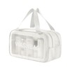 Transparent Wash Bag, Travel Cosmetic Bag, Dry Wet Separation Wash