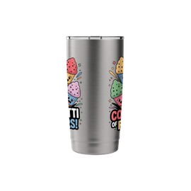Cone-fetti Of Flavors Fruity Snow Cone Fun Art Stainless Steel Insulated Tumbler
