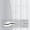 DUALIFE Pure White Short Curtains for Small Windows Half Blackout