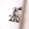 CENPEK 6pcs Easter Bunny Napkin Rings Rabbit Napkin Ring Holders