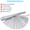 HaoTrade Precision Feeler Gauge, 32 Blades 0.02-1.0mm Stainless Steel Feeler