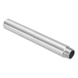 PATIKIL 304 Stainless Steel Pipe Fitting 1" NPT Male to 1" NPT Female Thread, 12inch/300mm Length Nipple Cast Pipe Coupling Fitting Connector