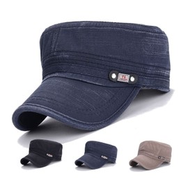 POSITIVE Work Cap, Men's Cap, Unisex, Adjustable Size, 20.5 - 24.4 inches (52 - 62 cm), navy