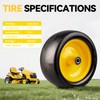 13x6.50-6 Lawn Mower Tires with 3/4 5/8" Bearing Solid Smooth
