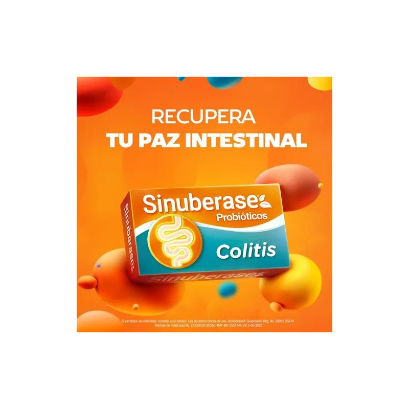 Sinuberase Probióticos en Suspensión Bacillus Clausii 4 Billones UFC 20