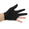 Left Hand Billiard Gloves Polyurethane Fiber Average Size Three Fingers