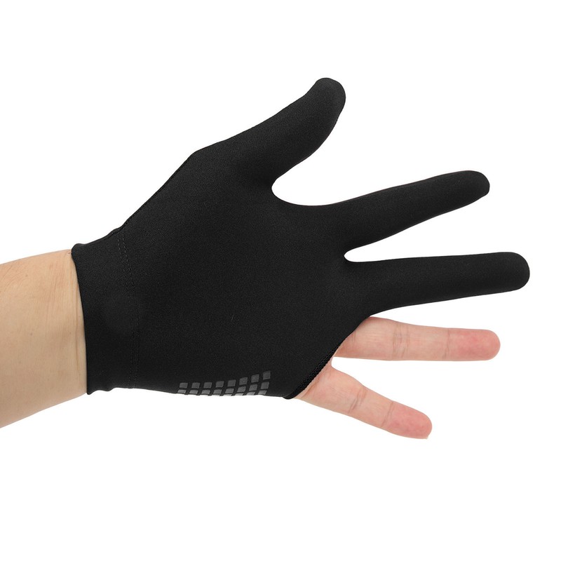 Left Hand Billiard Gloves Polyurethane Fiber Average Size Three Fingers