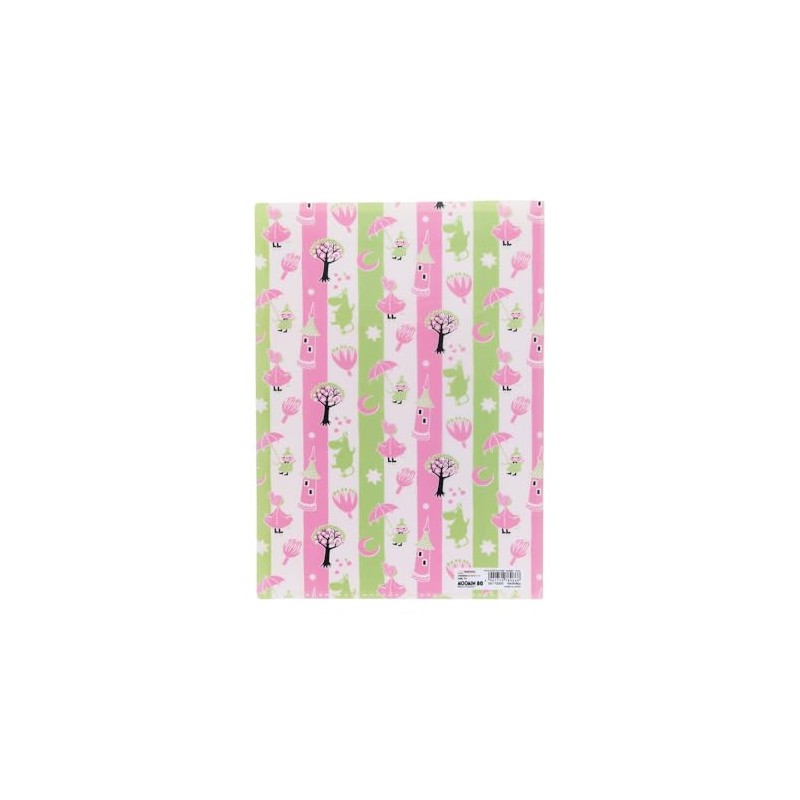 Sunstar Stationery PLAY S2173000 Moomin Clear File, 5 Pockets, 80th