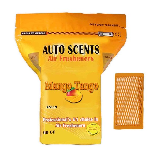 Mango Tango Scent Professional Air Freshener Pads - Remove the Worst Smells with These Heavy Duty Pads (60 Pads Per Pack) (Mango Tango Scent)