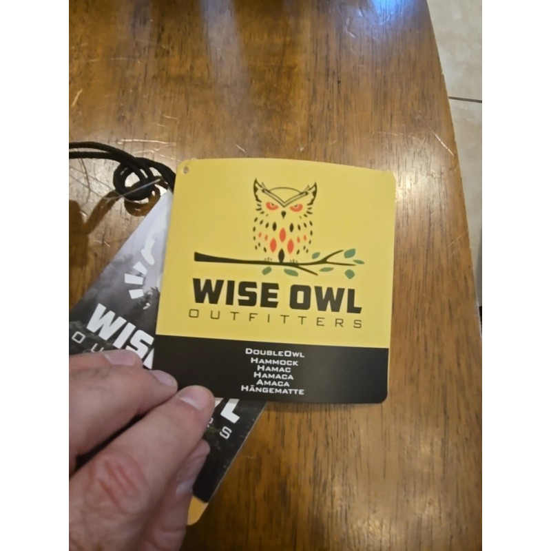 Wise Owl Outfitters Camping Hammock w/Tree Straps, Large - Burgundy/NavyB