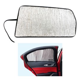 Side Window Rear Seat Sunshade Custom Fit for 2017 2018 2019 2020 2021 2022 2023 2024 Alfa Romeo Giulia Sedan, UV Reflector Sun Protection Accessories (Set of 2)