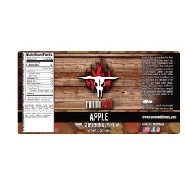 Gourmet BBQ Apple Rub Seasoning | Premium BBQ Seasoning for Ribs, Chicken, Pork, and More! | Runnin’ Wild Foods, 5.3 ounces