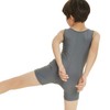 New Dance - Maillot de gimnasia para niño, set gris,