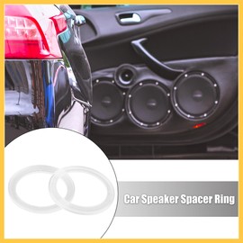 REPAIROCK 2Pcs for 3.5 Inch Car Speaker Spacer Ring Mounting Spacer Plate Transparent Acrylic 78mm ID Auto Replacement Parts