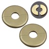 2 Pcs Wall Split Flange Self-Adhesive tape Round Escutcheon Various
