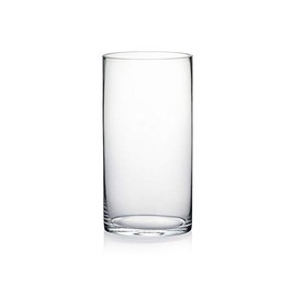 WGV Jarrón cilíndrico, ancho abierto 15,24 cm, altura 30,48 cm, recipiente floral de cristal transparente, portavelas para centro de mesa de boda, fiesta, decoración de oficina en el hogar, 1 pieza