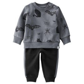 little planet by carter's Baby 2-piece Set made with Organic Cotton, Spooky, 6M
