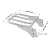 TCMT Chrome Sissy Bar Backrest Luggage Rack Fit for Harley