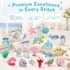 28pcs Sea Animal Iron/Sew on Patches Marine Organisms Embroidered Patches