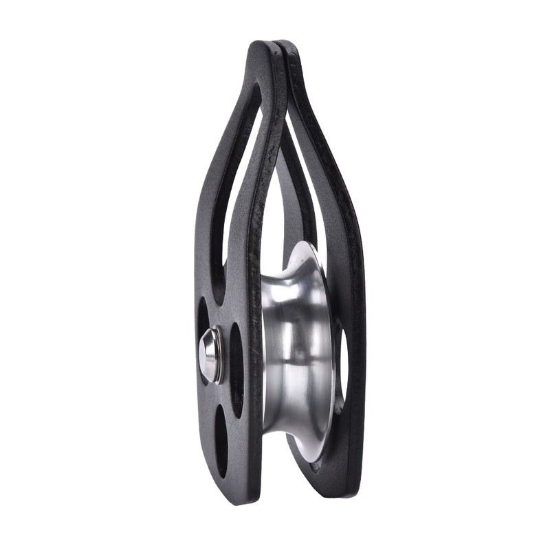 Outdoors Climbing 32KN Rescue Pulley Single Sheave with Swing Plate