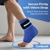 Comfpack Ankle Ice Pack Wrap for Plantar Fasciitis, Swelling, Reusable