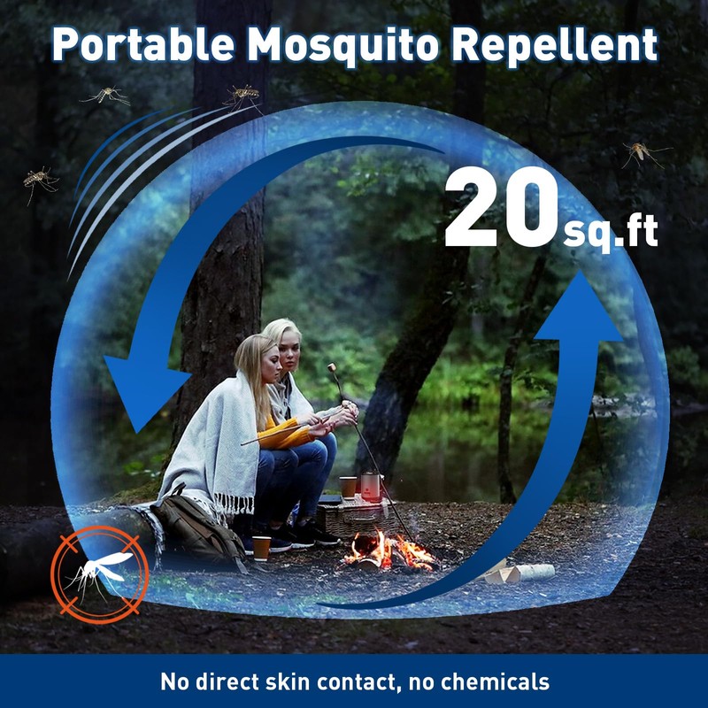 vertmuro Portable Rechargeable Mosquito Repeller (No Pads Included), Outdoor Replaceable