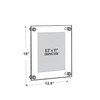 Azar Displays, 105514, Floating Acrylic Wall Frame with Silver Hardware