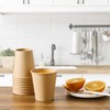 LITOPAK 100 Pack 10 oz Kraft Paper Coffee Cups for
