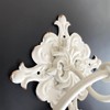 Square Towel Ring Metal French Shabby Shic Bathroom Wall Mounted