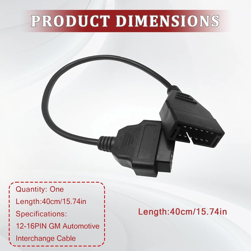 PLALEI OBD 1 Scanner, OBD1 to OBD2 Adapter, OBD1 12-pin