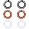 AFCJLTO Pack of 6 Plastic Hair Combs, Fully Circular Stretch,