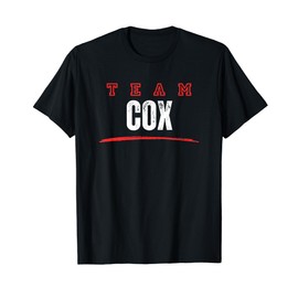 Team Cox Last Name Family Member Vintage Funny T-Shirt