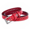 YIWEIYA Womens Leather Belts (Red)