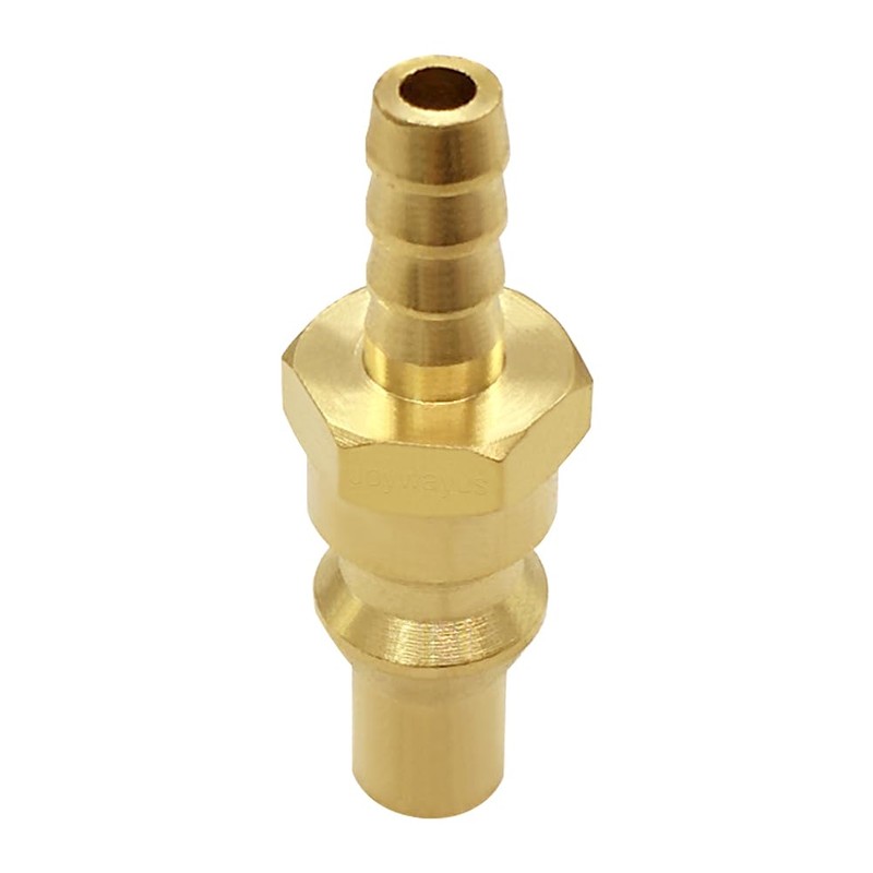 Joywayus 2PCS Propane Quick-Connect Adapter 1/4" Barb Full Flow Male