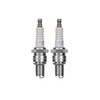 Spark Plug Set BR10ES 2 Pieces - Fits Derbi GP1 50, Gilera DNA 50, Piaggio NRG/Zip SP, Suzuki RM 80/85, Kawasaki KR-1S