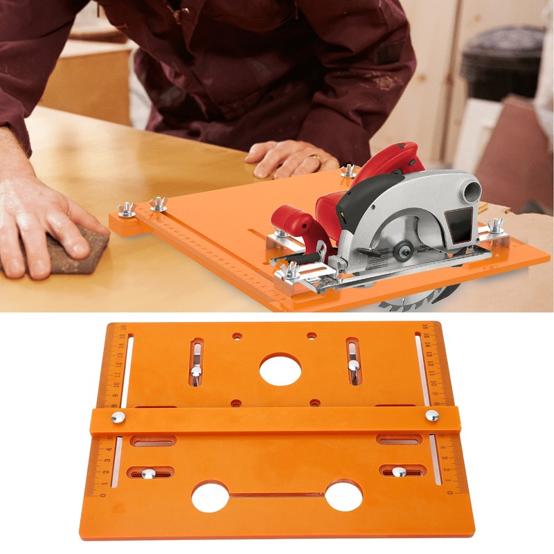 Cutting Machine Base Plate Multifunctional 28x20cm Woodworking Benches Router Flip