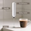 RAYONNER Milk Frother Handheld, Fast Powerful Drink Mixer with Stainless