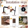 OurWarm Wedding Seating Chart with Easel Display Stand, Rustic Seating